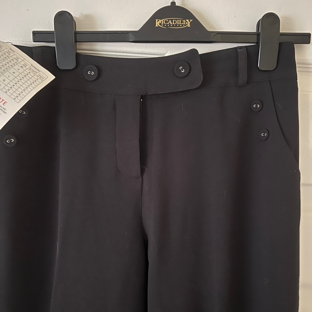 Svetlana Black Trousers with Red Lining